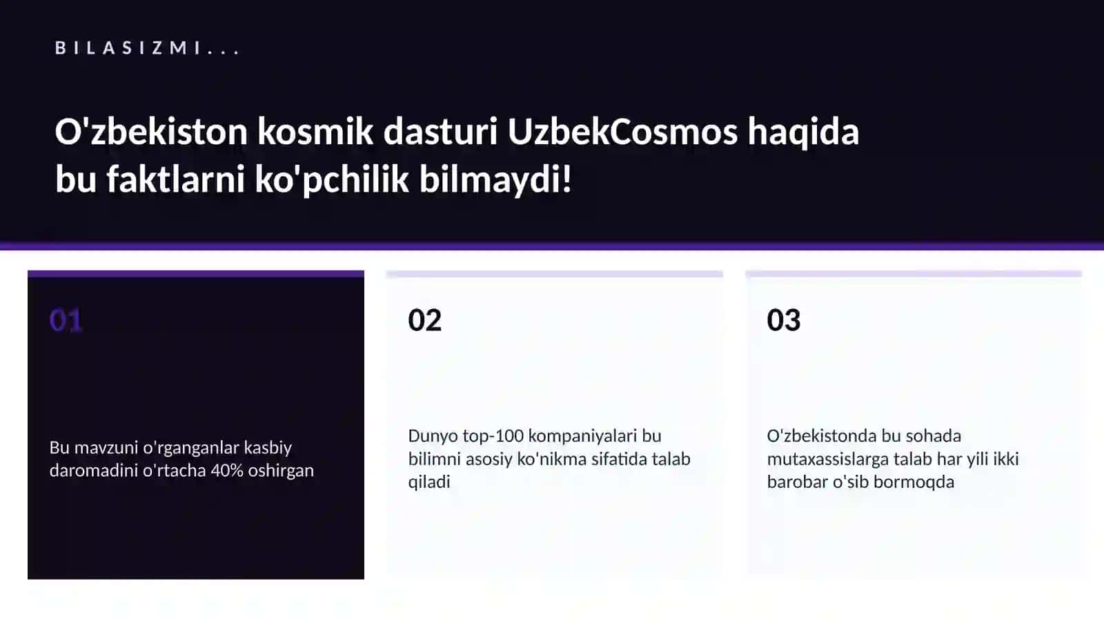 O'zbekiston kosmik dasturi UzbekCosmos 2