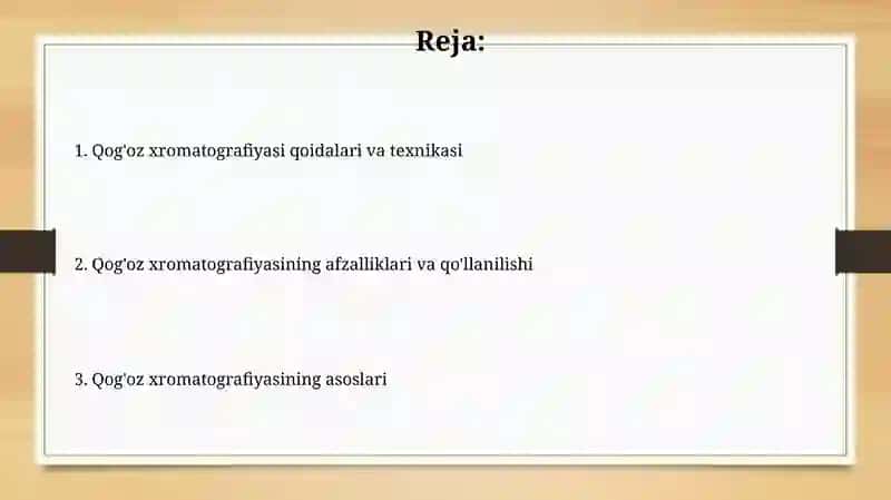 Qog'ozlixromatagrafiyaqoidalari 2