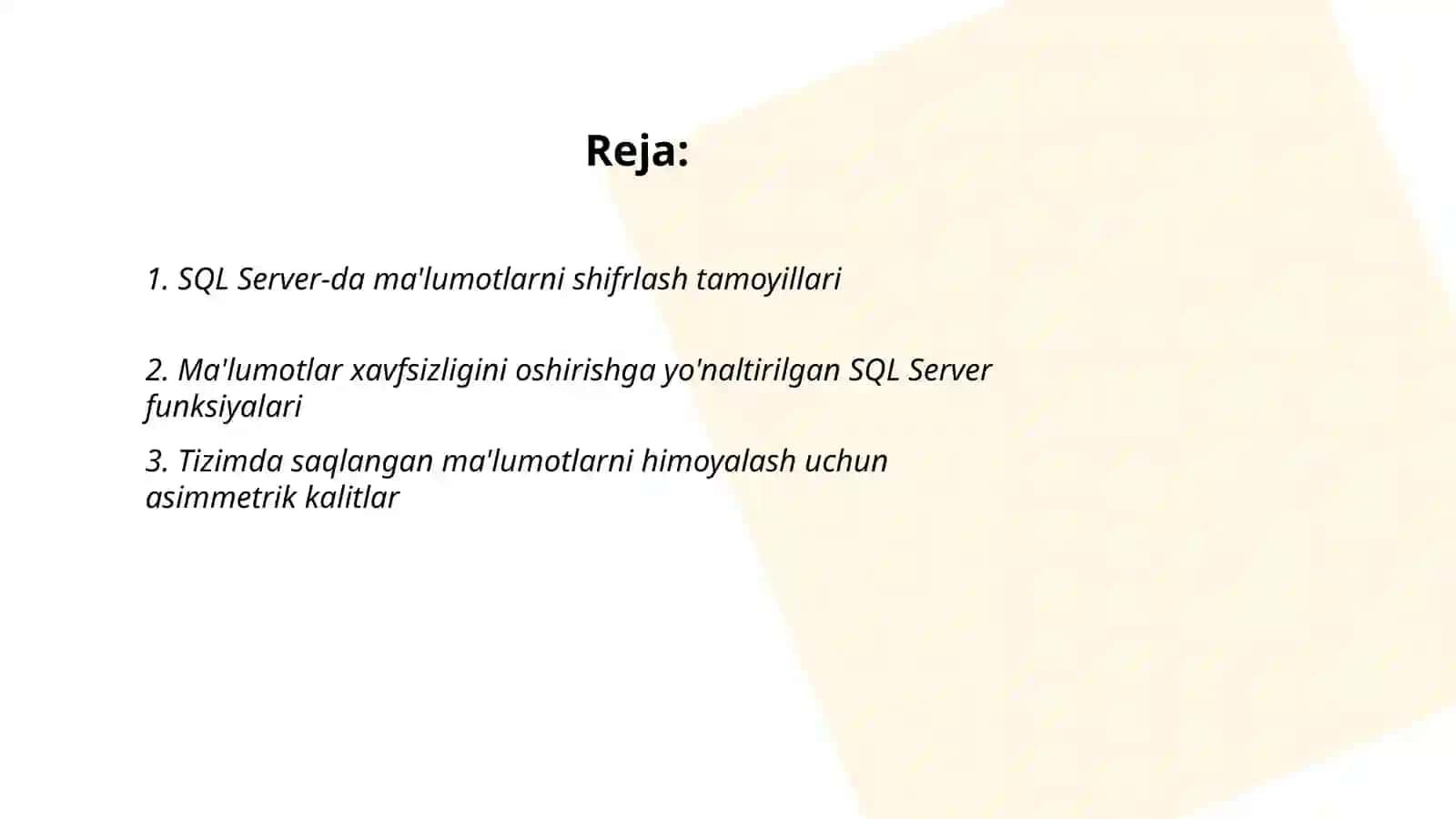SQL Server da shifrlash va kriptografik funksiyalarni qo‘llash 2