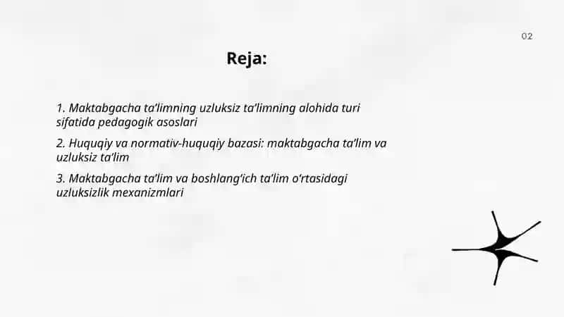Maktabgacha ta'lim Pedagogik Asoslari 2