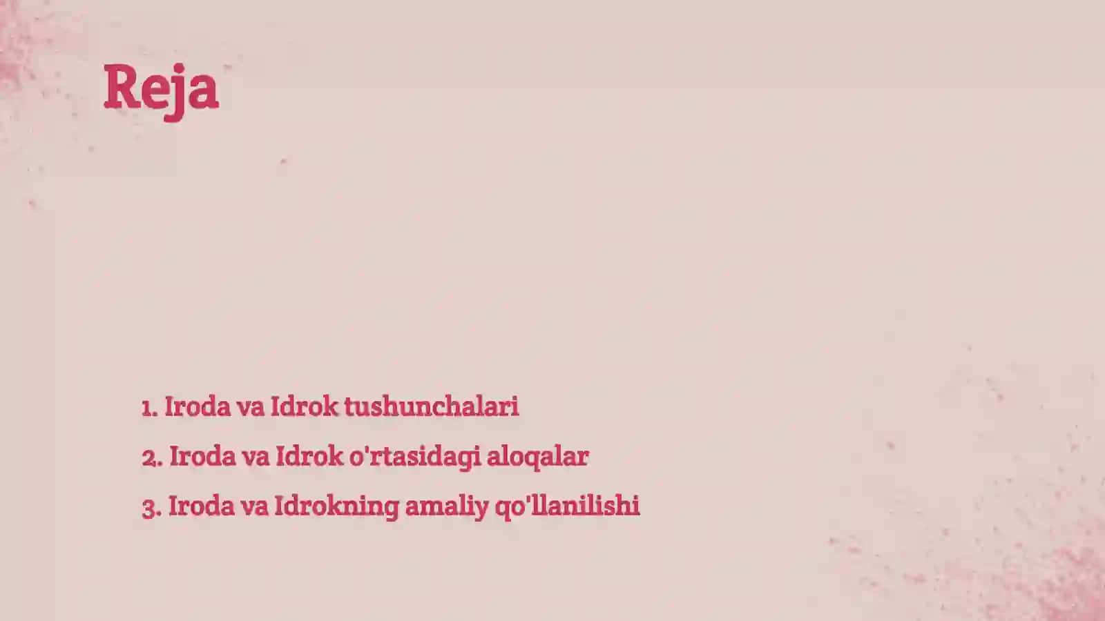 Iroda va Idrok: Tahlil va Ilovalar 2