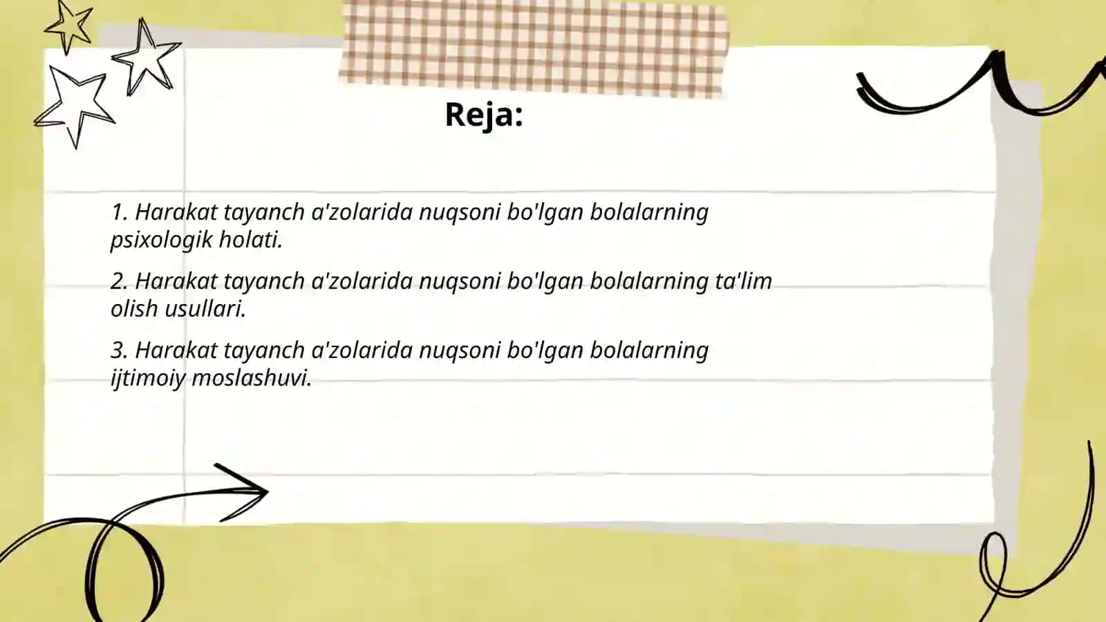 Harakat tayanch a'zolarida nuqsoni bo'lgan bolalar 2