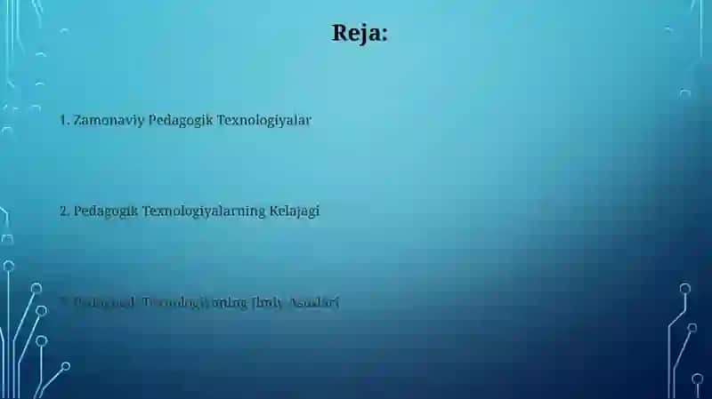 Pedagogik texnologiyaning rivoji 22 pedagogik texnologiyaning ilmiy rivojlari 2