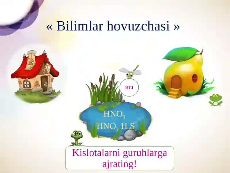Kislotalarning olinishi va xossalari ochiq dars 2
