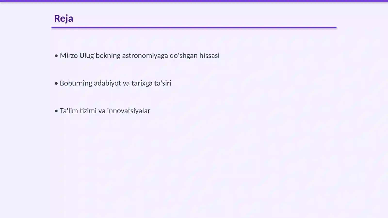Mirzo Ulugʻbek va Zahiriddin Muhammad Boburning fan,madaniyat va maʼrifat taraqqiyotidagi oʻrni 2