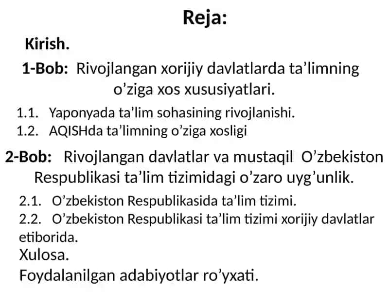 Ta'lim tizimini ilg'or xorijiy tajribalar asosida takomillashtirish 2