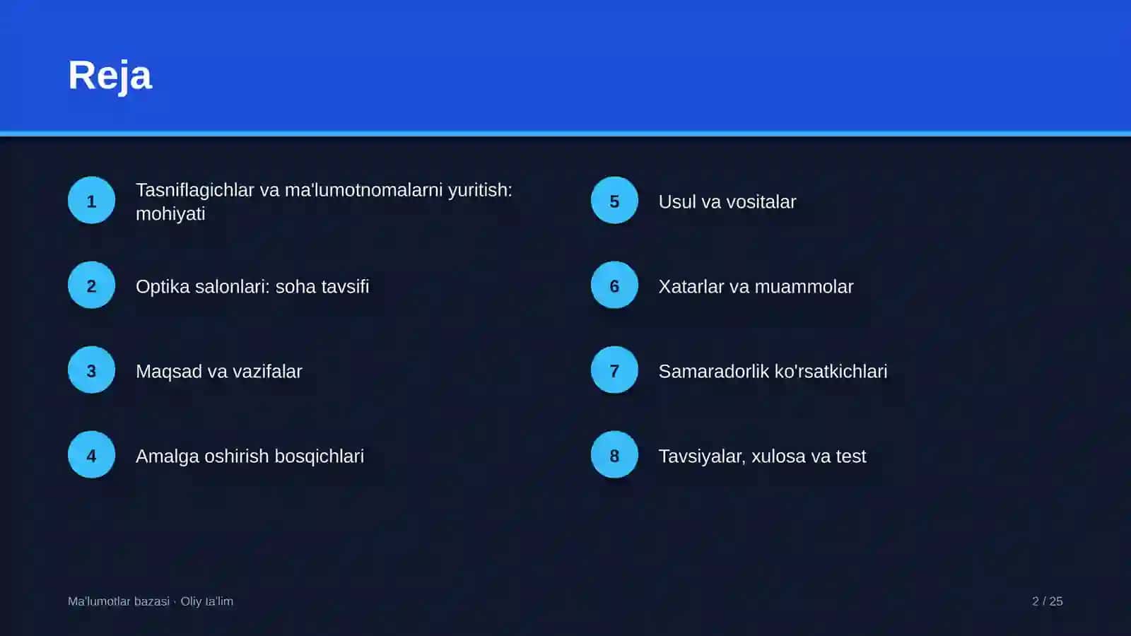 optika salonlarida tasniflagichlar va ma'lumotnomalarni yuritish 1021 2