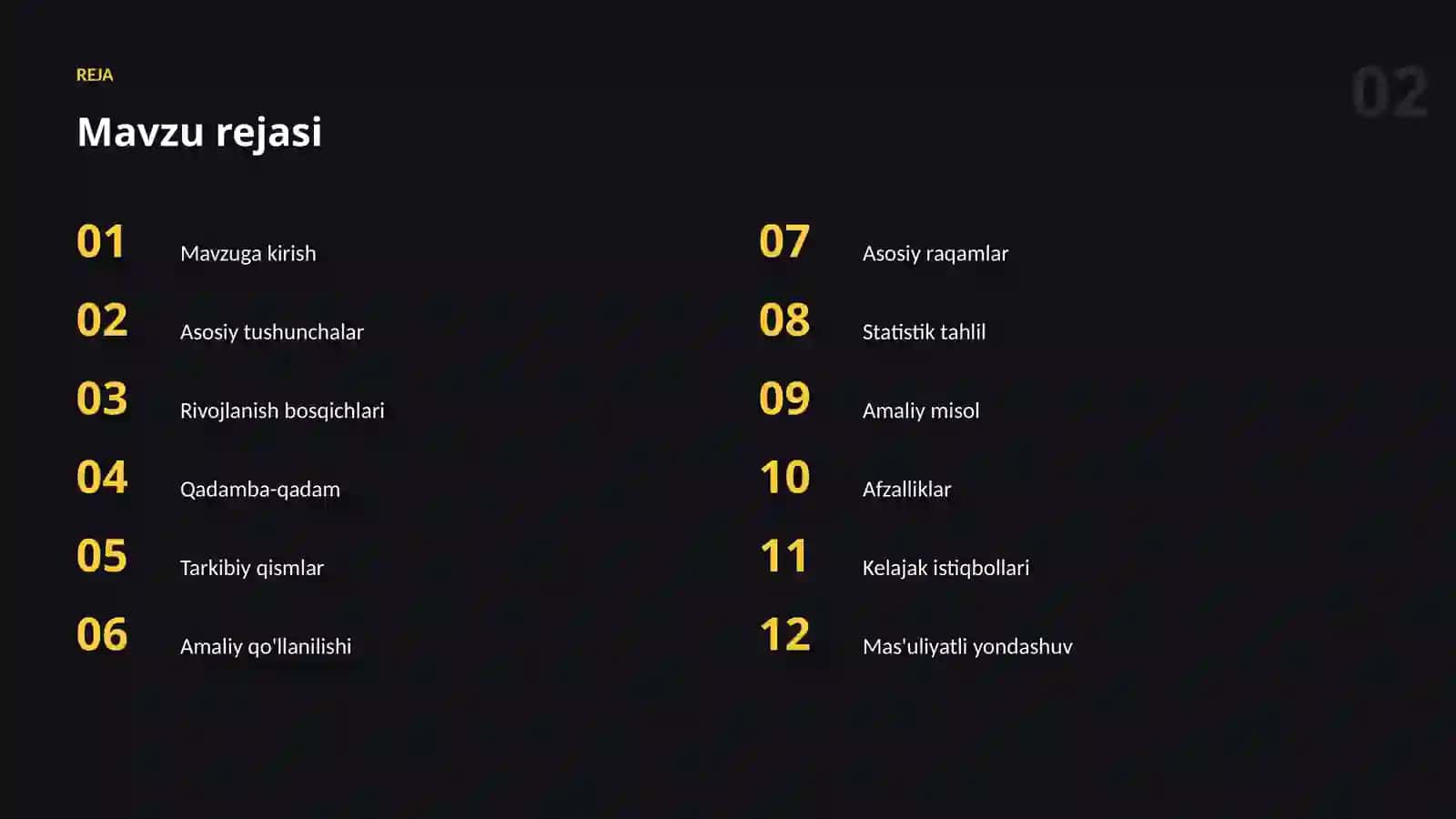 Datasetlar va ma'lumot 2