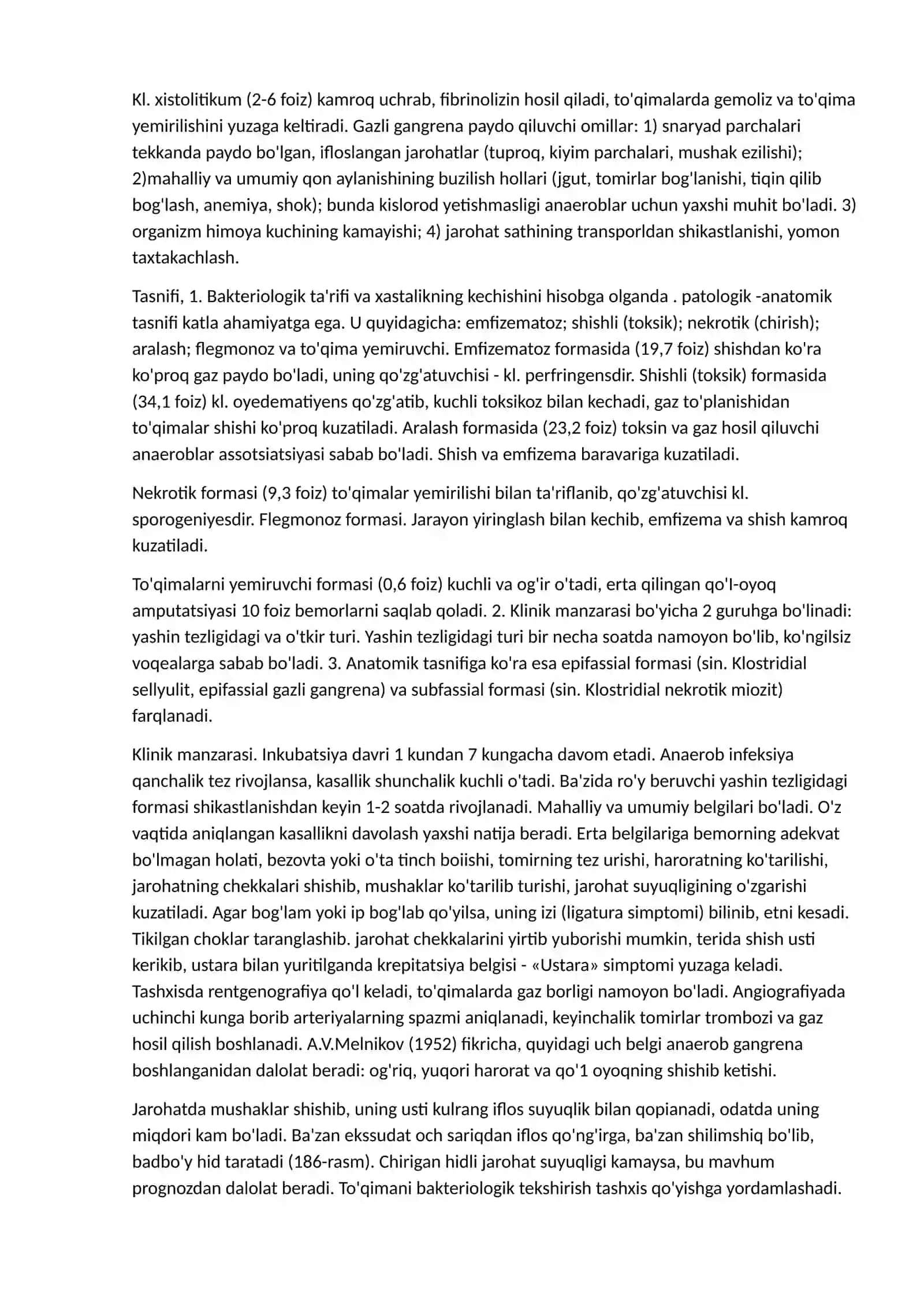 Anaerob (gazli) gangrena Anaerob klostridial infeksiya 2