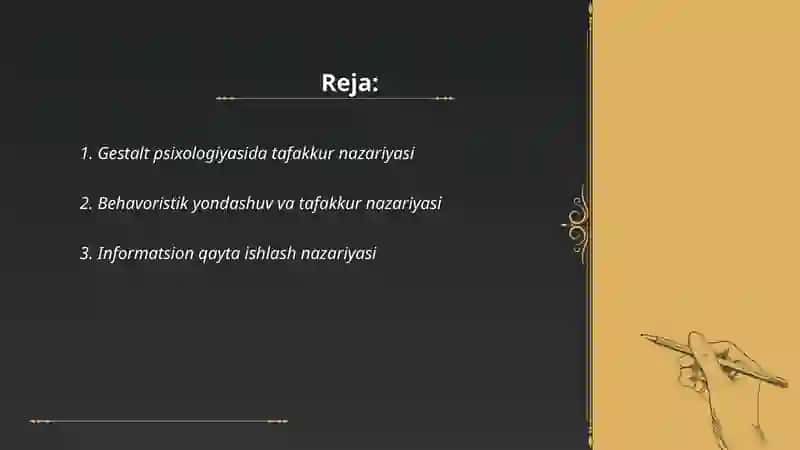 Gestalt psixologiyasida tafakkur nazariyasi 2