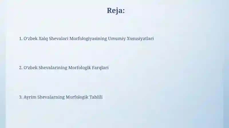 Oʻzbek xalq shevalari morfologiyasi 2