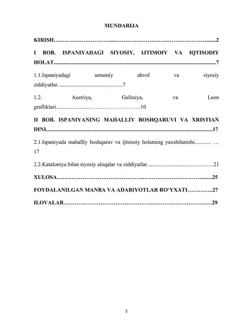 ISPANIYADAGI SIYOSIY, IJTIMOIY VA IQTISODIY HOLAT 2