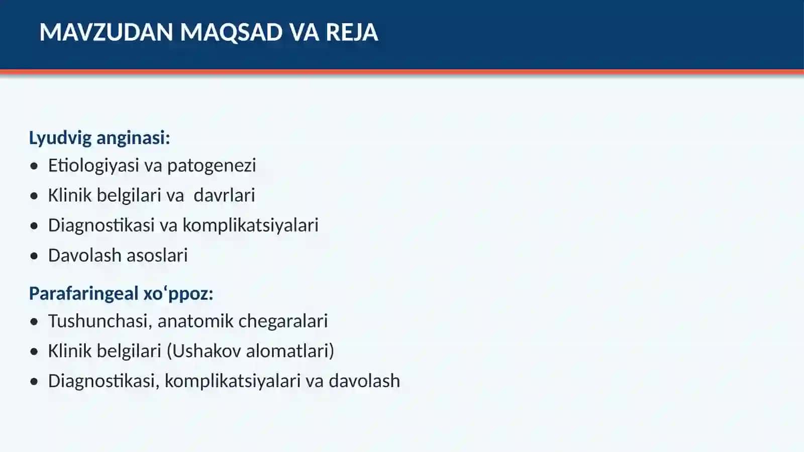 LYUDVIG ANGINASI VA PARAFARINGEAL XO'PPOZ 2