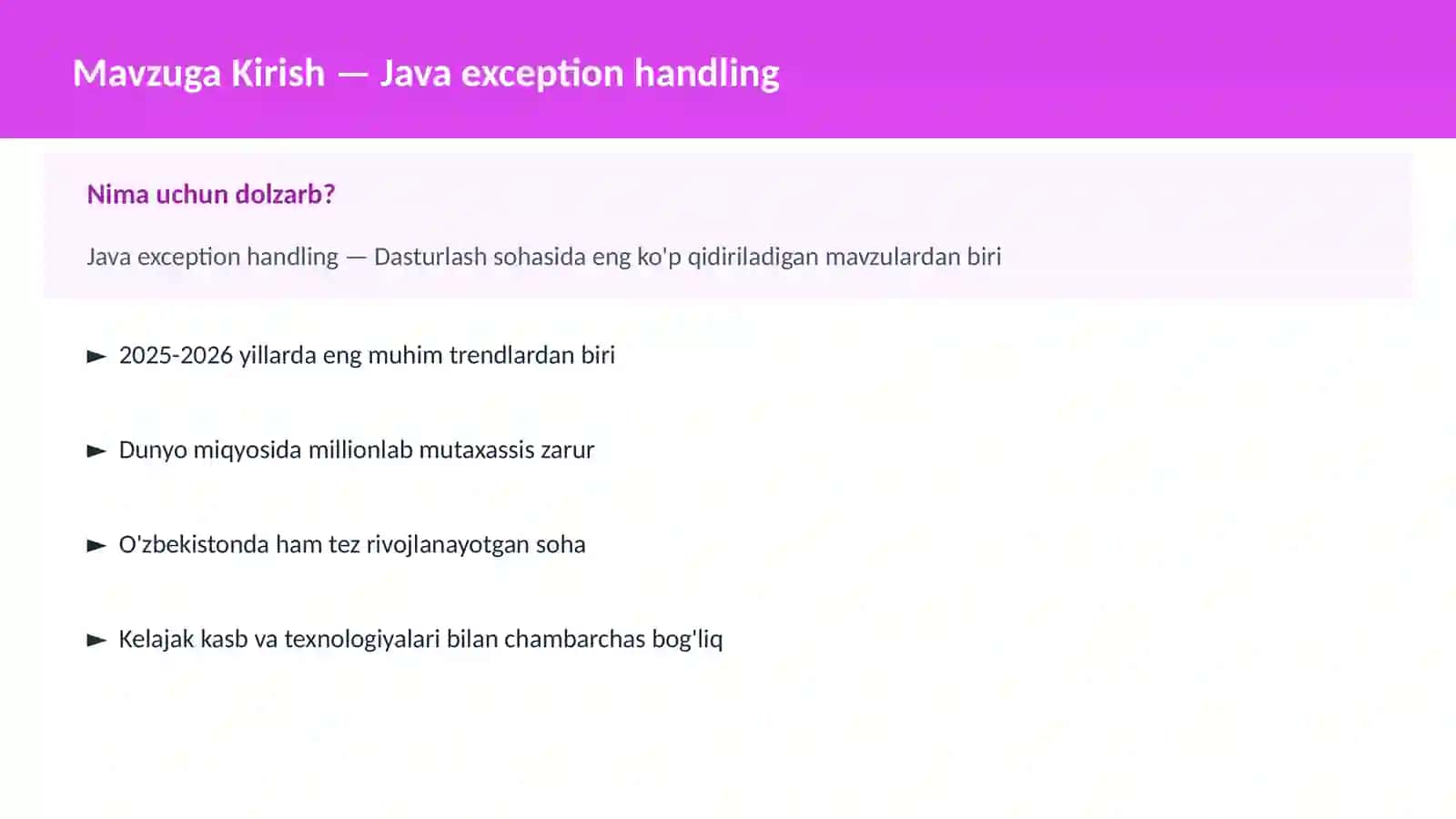 Java exception handling 2