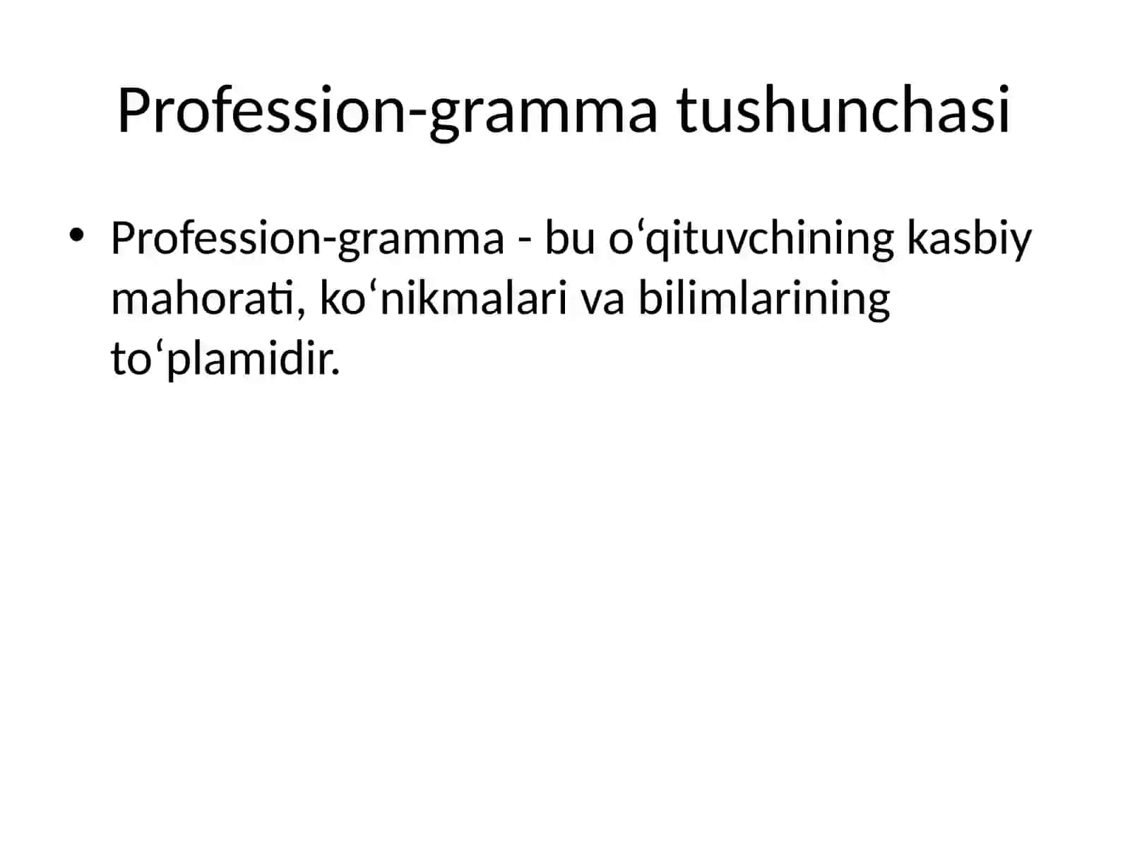 Maktab o‘qituvchisining profession-grammasi 2