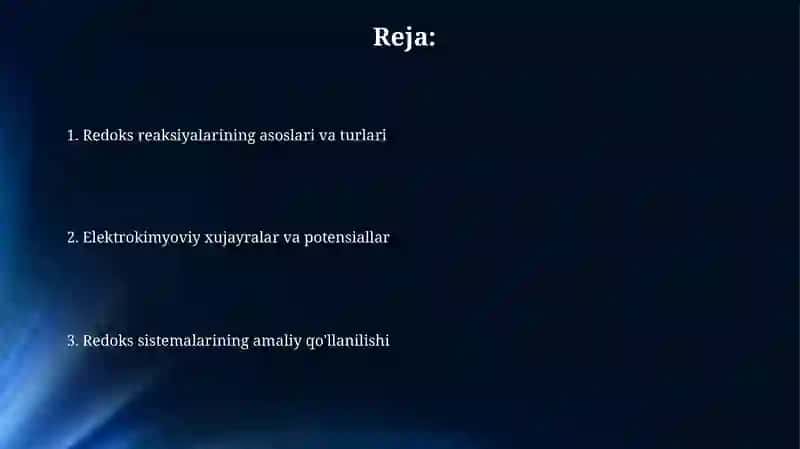 Redoks sistemalar 2