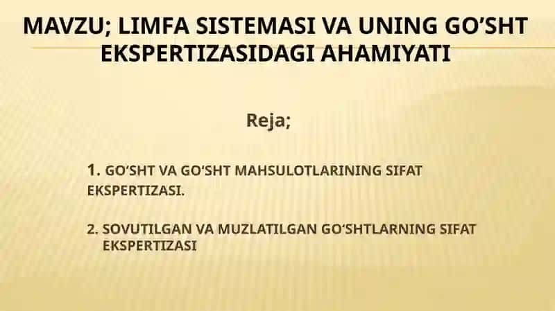 VETERINARIYA SANITARIYASI EKSPERTIZASI 2