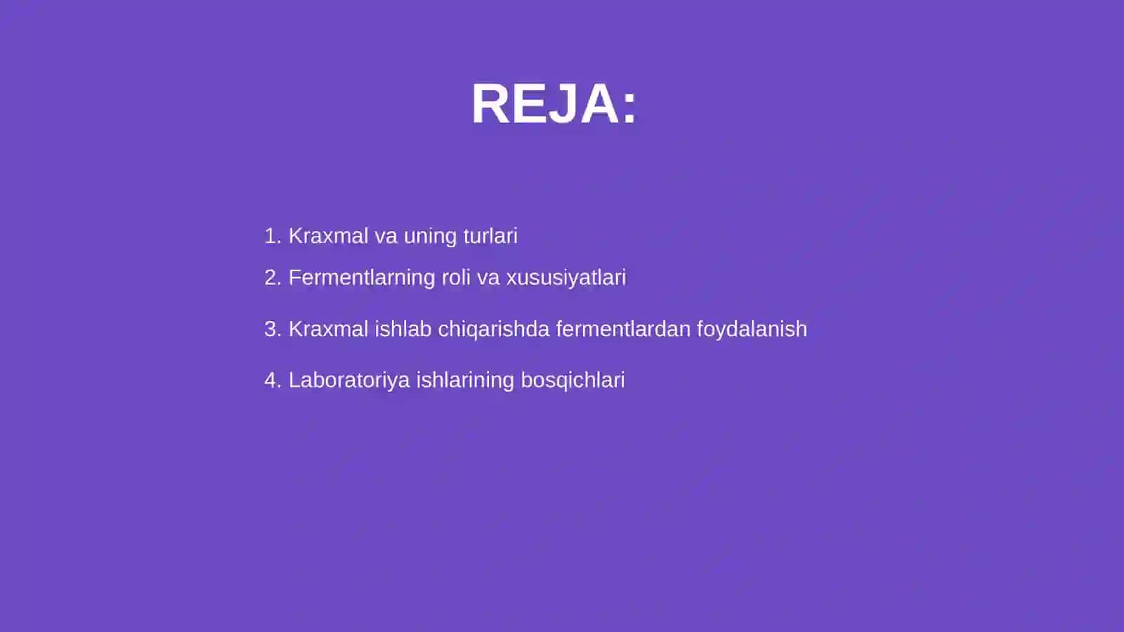 Kraxmal va kraxmal mahsulotlarini ishlab chiqarishda fermentlardan foydalanish 2