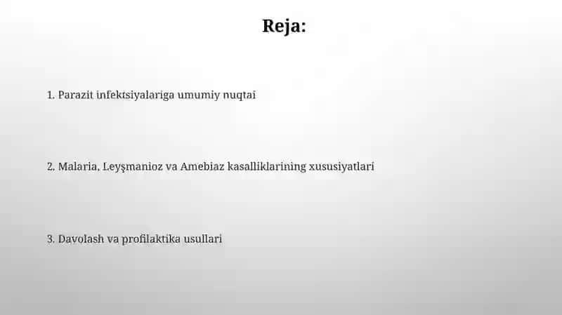 Parazitar infeksiyonlar 2