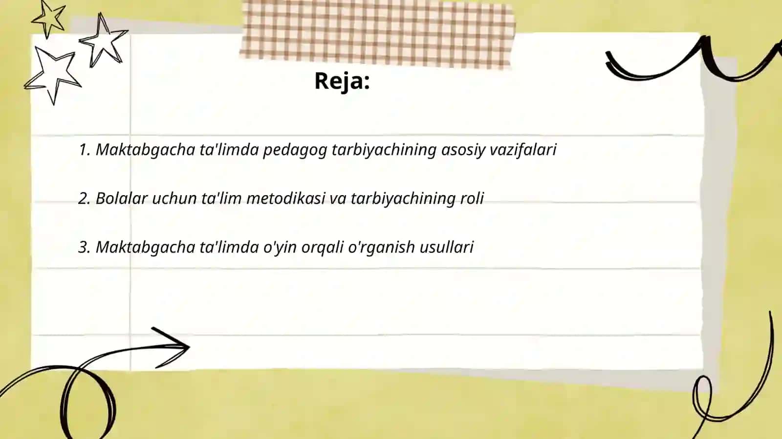 Maktabgacha ta'lim pedagogik jarayonida pedagog tarbiyachi faoliyati 2