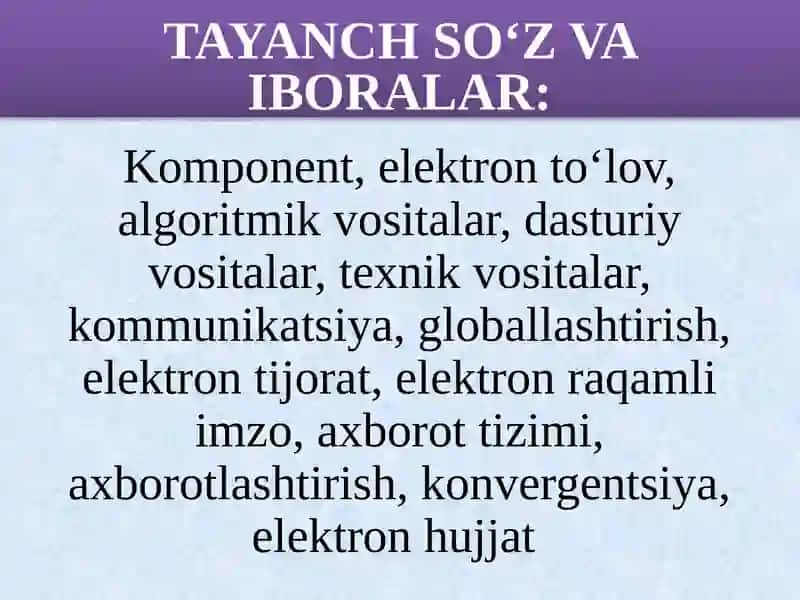 Texnik tizimlarda axborot texnologiyalar 2