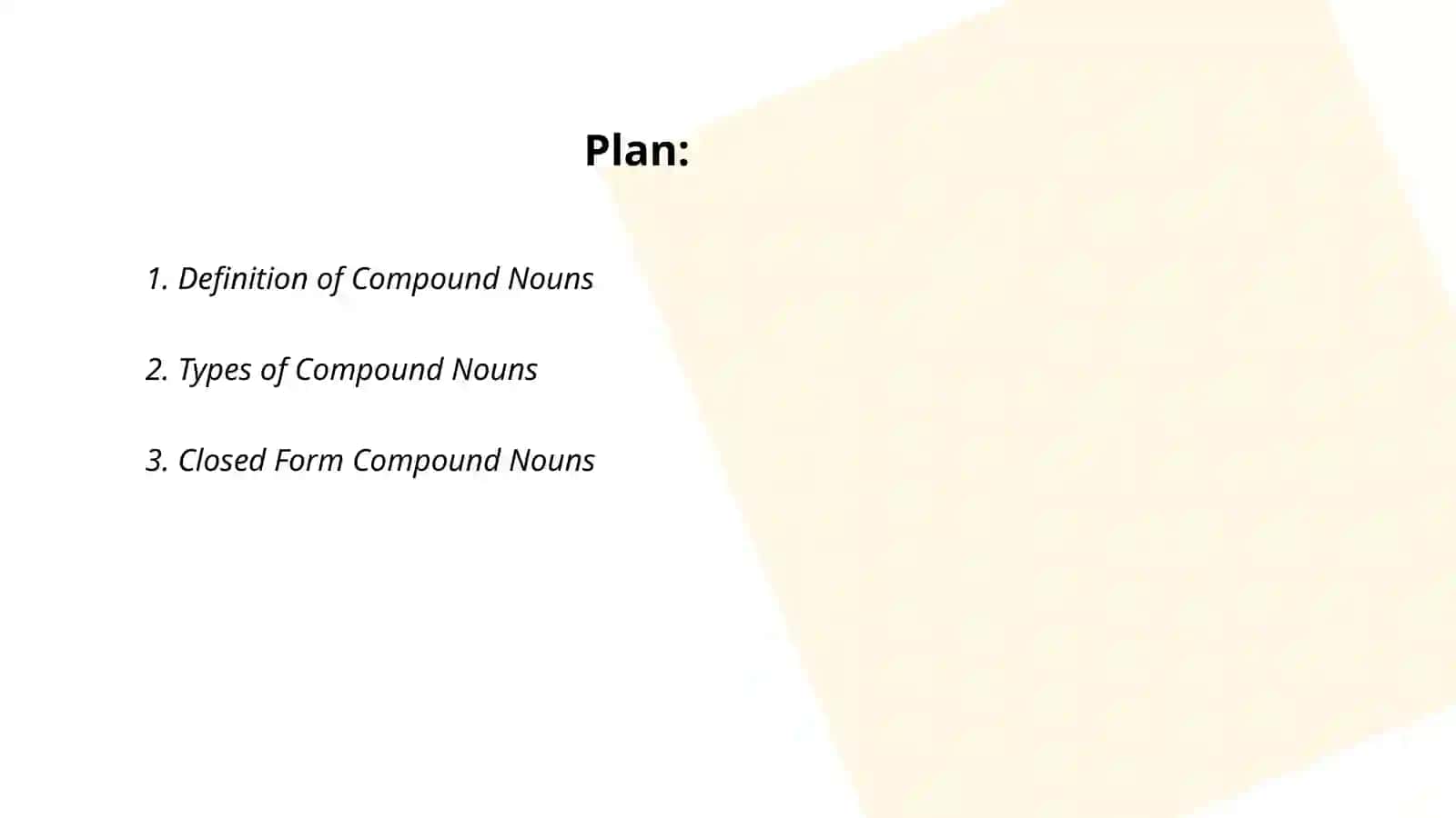 Compound Nouns 2