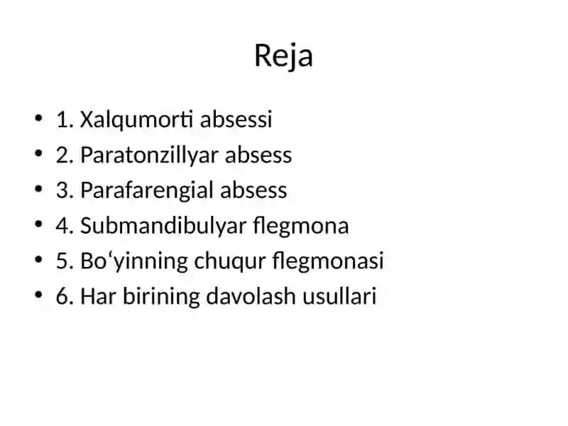 Xalqumorti (retrofaringeal) absess 2