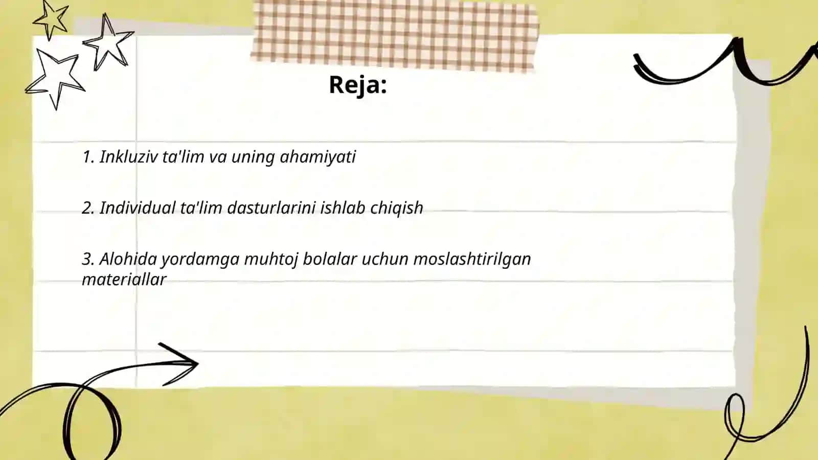 Ta'limiy tashkilotlarda alohida yordamga muhtoj bolalarni ta'lim olishini qo'llab quvvatlash texnologiyalari 2