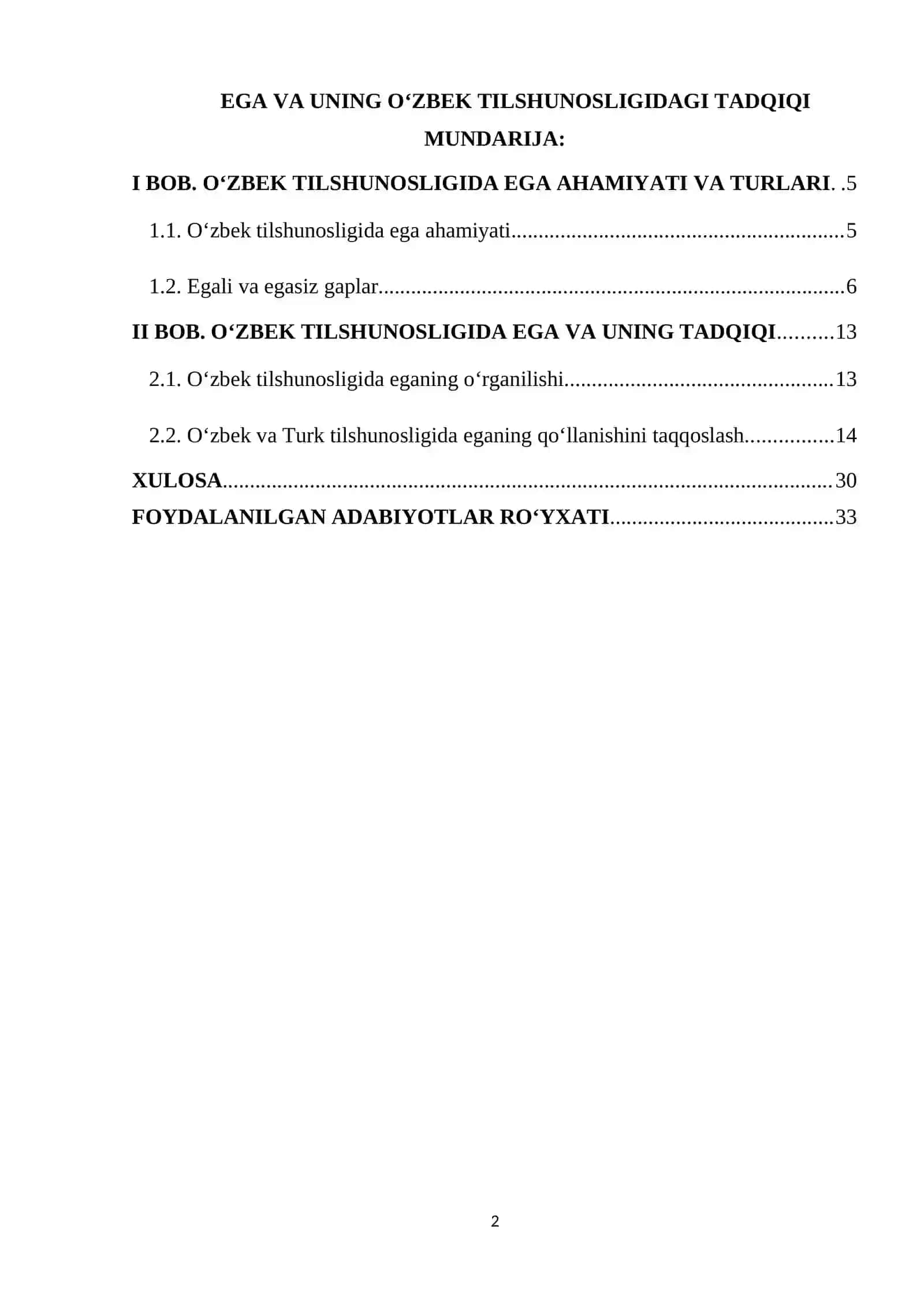 Ega va uning oʻzbek tilshunosligidagi tadqiqi 2 2