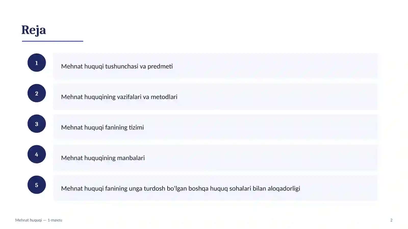Mehnat huquqining predmeti, vazifalari, metodi, tizimi va manbalari 2