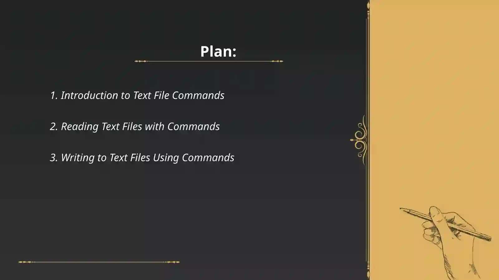 Introduction to Text File Commands 2
