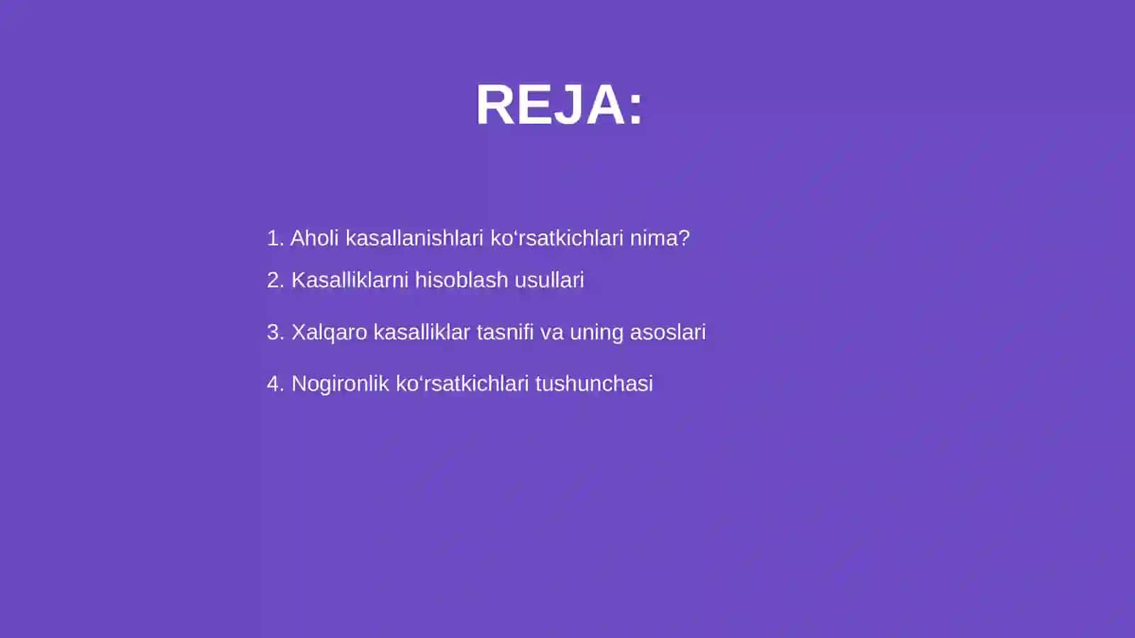 Aholi kasallanishlari ko‘rsatkichlari va ularni hisoblash 2