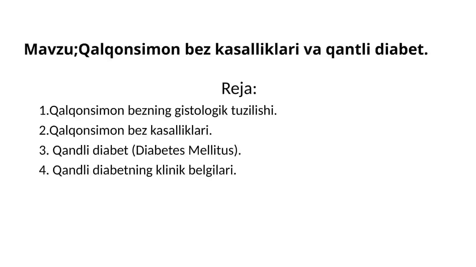 Qalqonsimon bezkasalliklari va qandli diabet 2