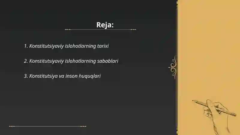 Konstitutsiyaviy islohotlar va ularning mazmun mohiyati 2