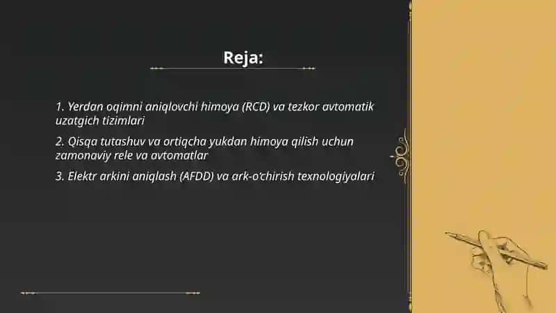 Elektr xavfsizligini ta'minlovchi zamonaviy texnika texnologiyalar 2