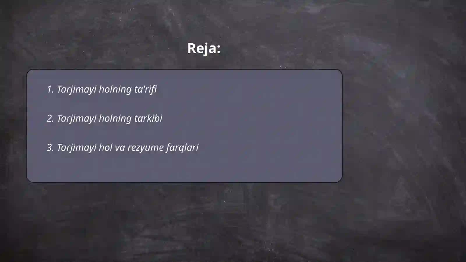 Tarjimayi hol va uning oʻziga xos xususiyatlari 2