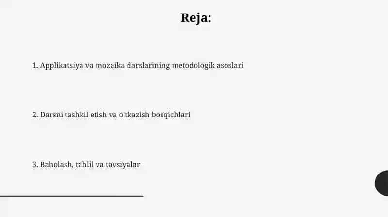 Applikatsiya va mozaika bilan ishlash darslarini tashkil etish metodikasi 2