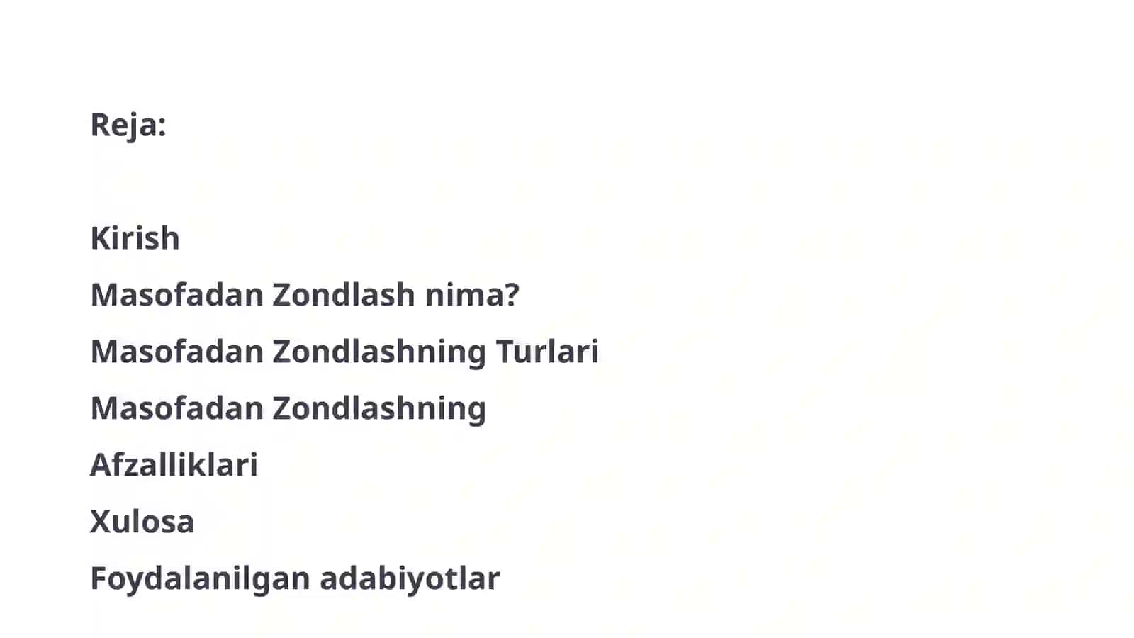 Masofadan Zondlash haqida tushuncha 2