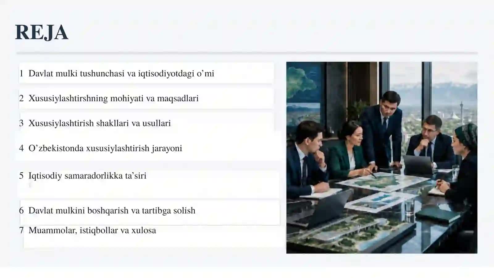 Davlat mulkini xususiylashtirish 2