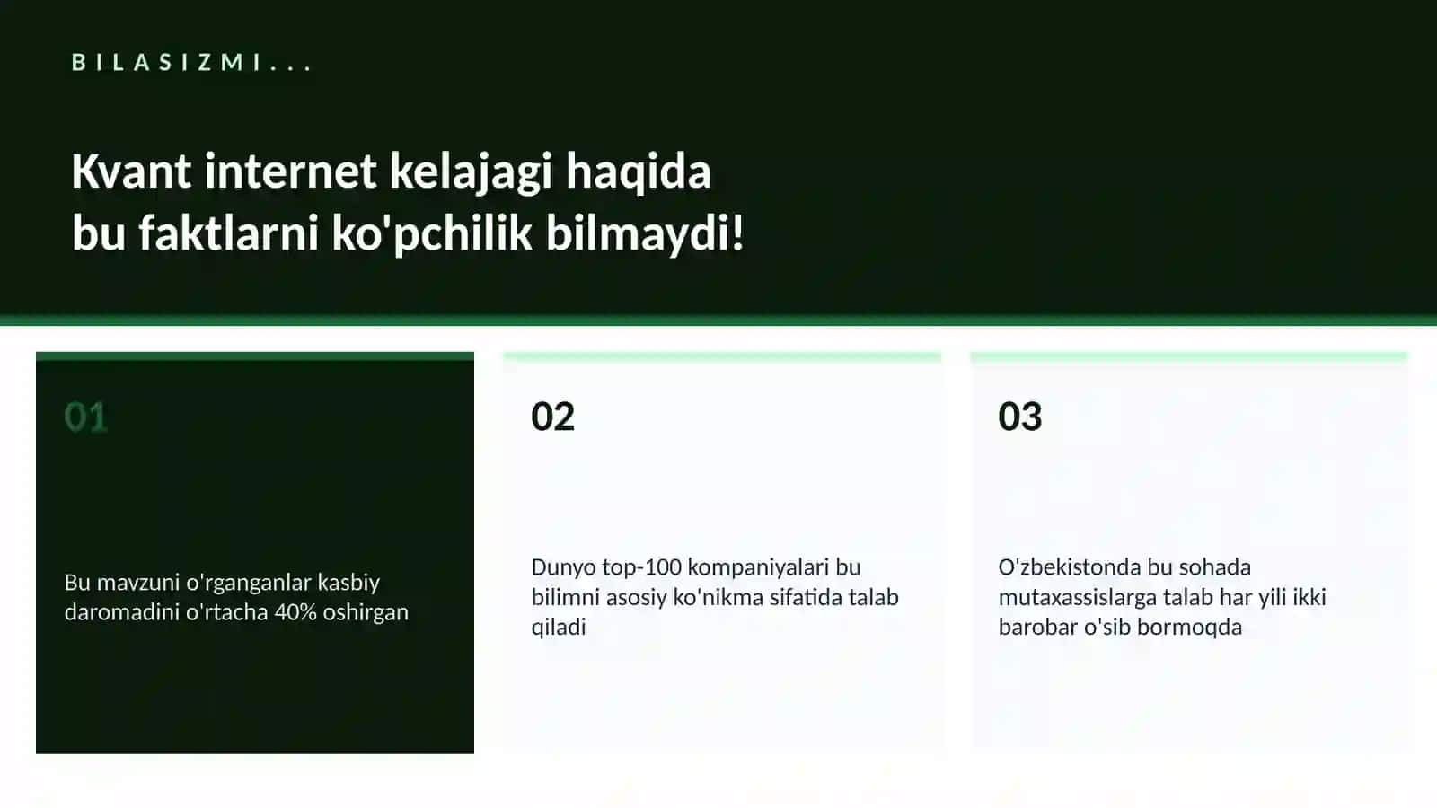 Kvant internet kelajagi 2