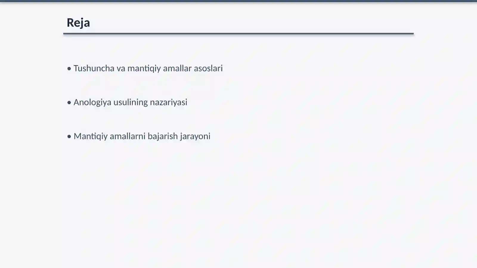 Tushunchalar ustida mantiqiy amallar Anologiya usulida hulosa chiqarish 2