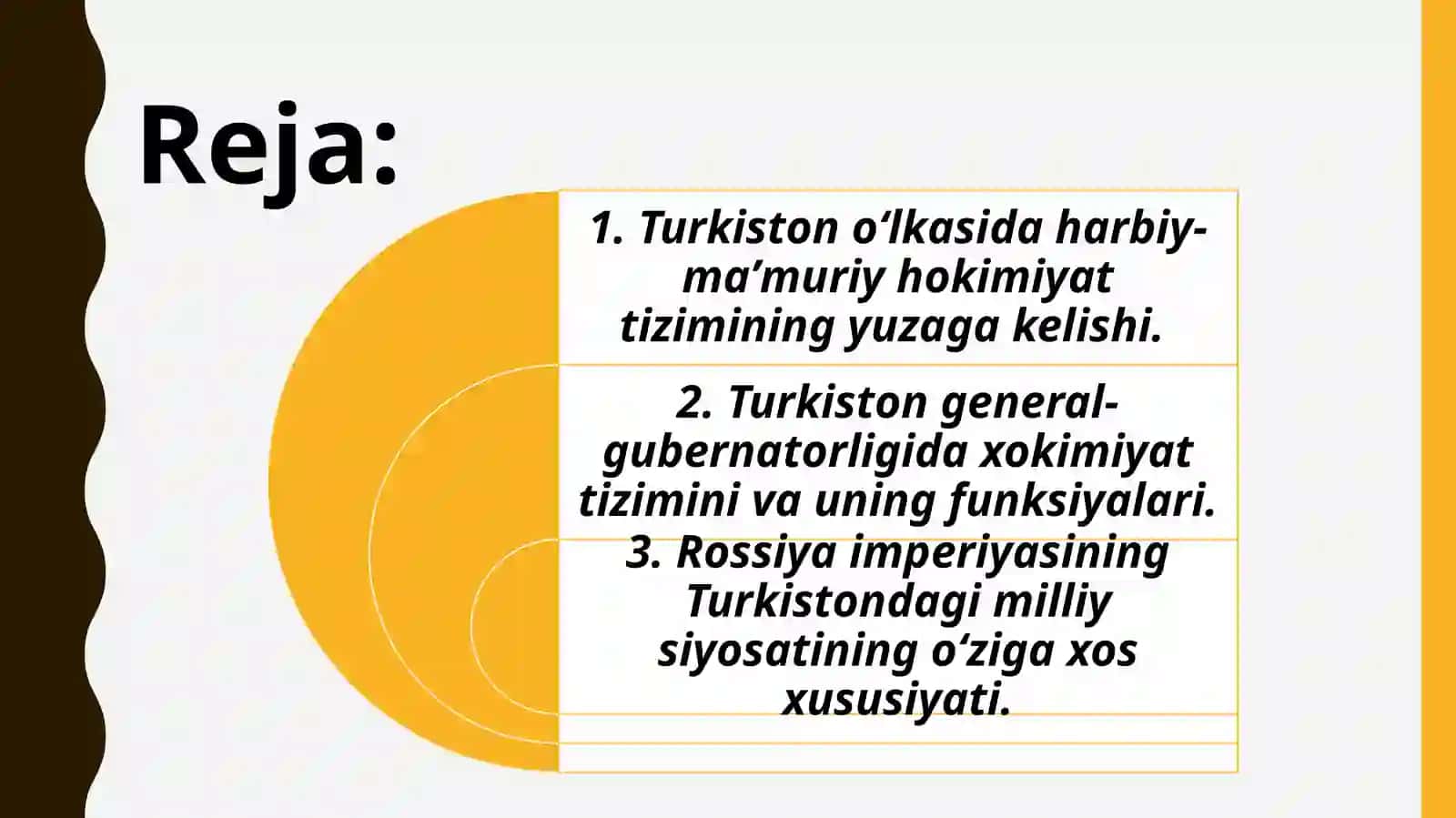 Turkistonda Rossiya imperiyasi mustamlaka boshqaruv tuzumining qaror topishi 2