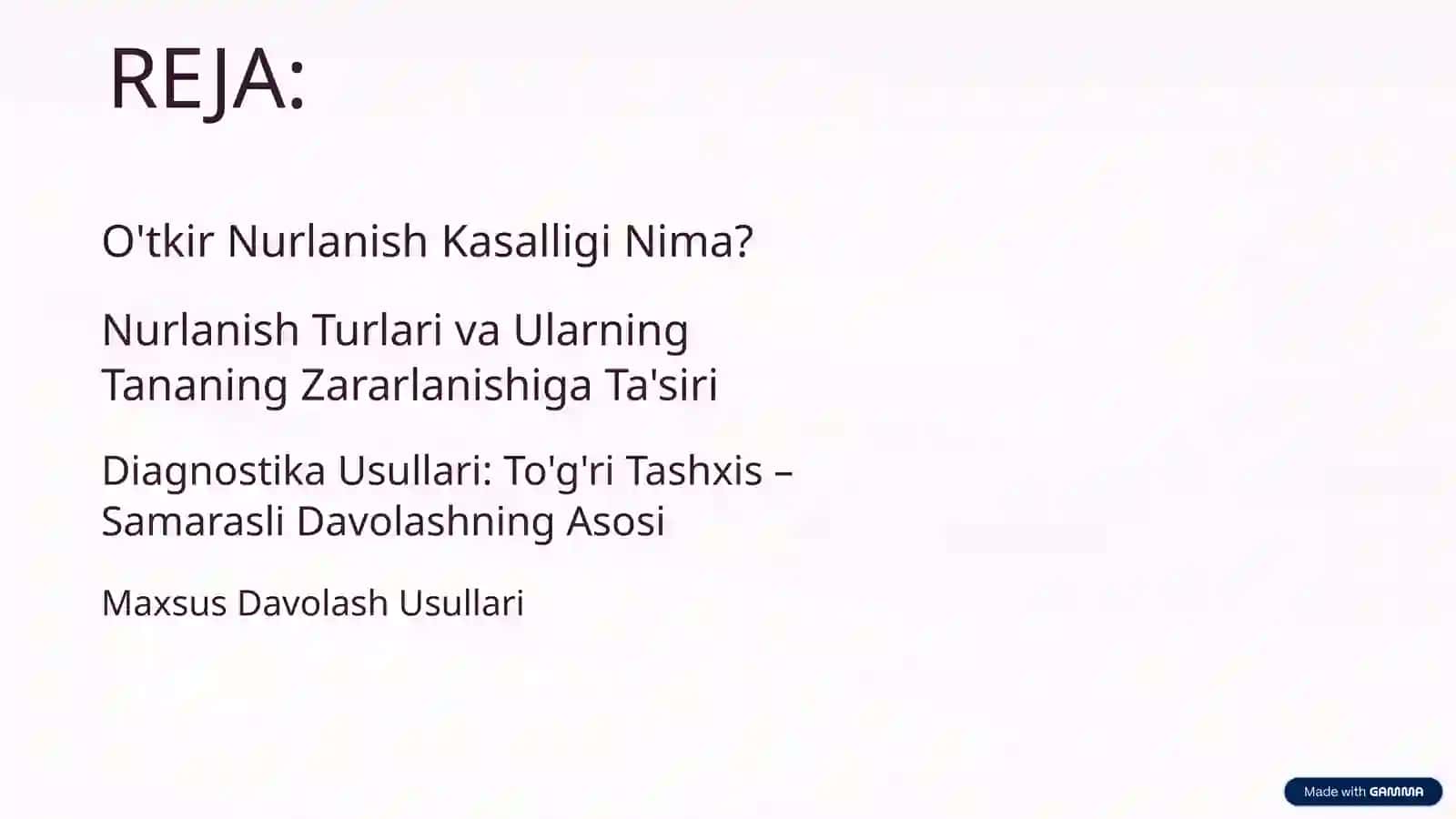 O'tkir Nurlanish Kasalligini Davolash: Sabablar, Belgilar va Zamonaviy Yondashuvlar 2