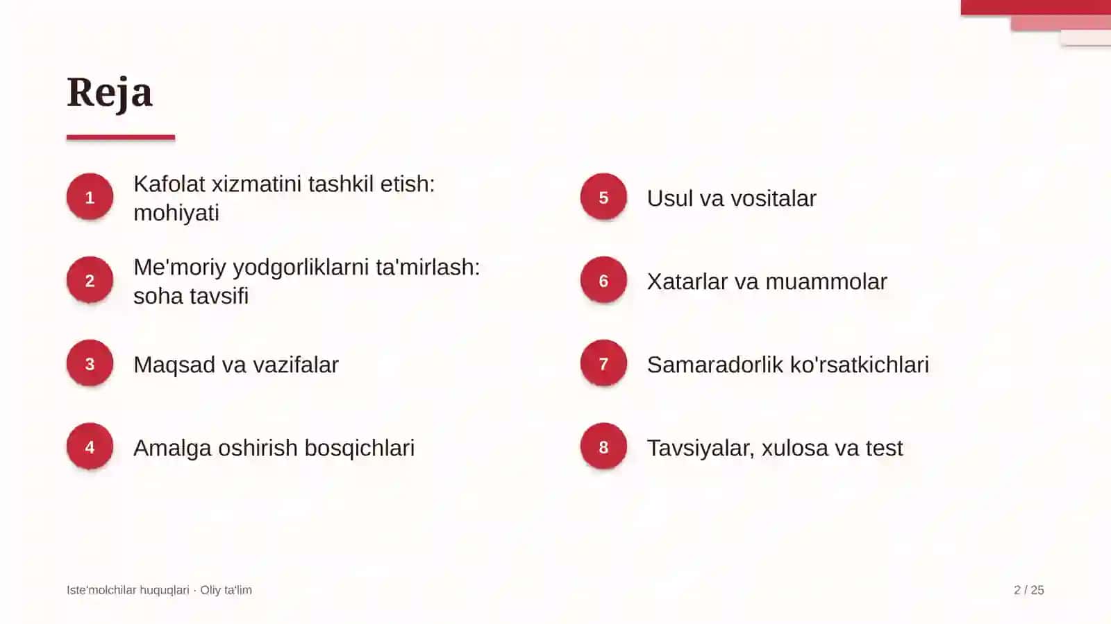 me'moriy yodgorliklarni ta'mirlashda kafolat xizmatini tashkil etish 6852 2