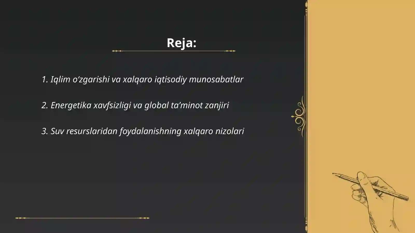Iqlim oʻzgarishi va xalqaro iqtisodiy munosabatlar 2