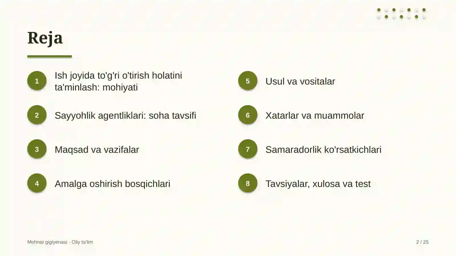 sayyohlik agentliklarida ish joyida to'g'ri o'tirish holatini ta'minlash 8445 2