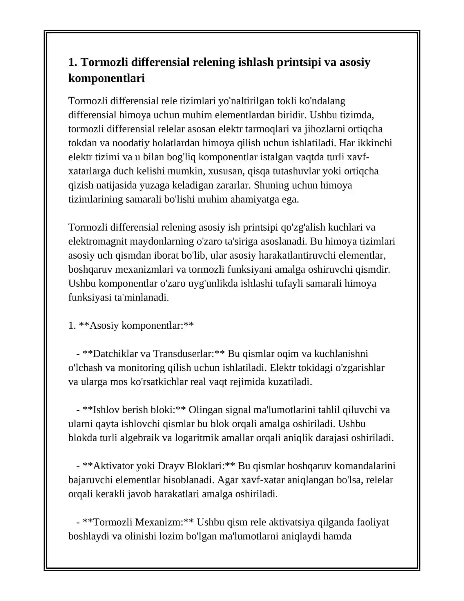 TORMOZLI DIFFERENSIAL RELE 2
