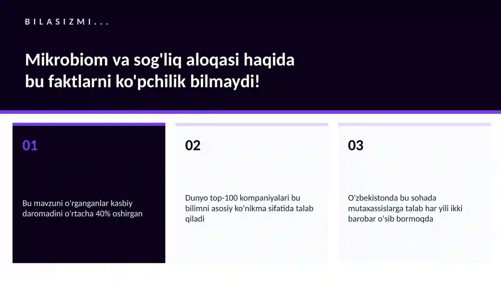 BIOTEXNOLOGIYA VA GENOMIKA 2