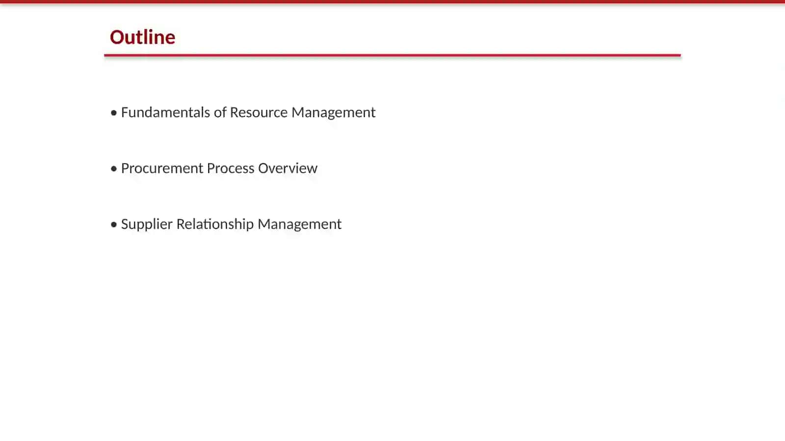Fundamentals of Resource Management 2