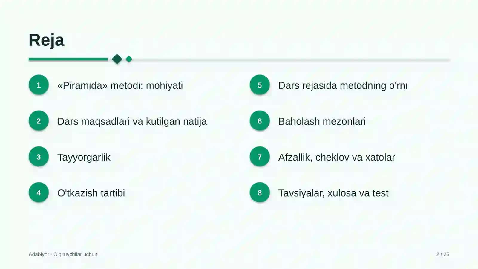 adabiyot darslarida piramida metodidan foydalanish 5176 2